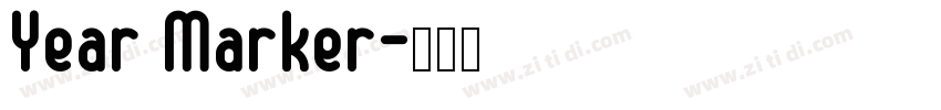 Year Marker字体转换